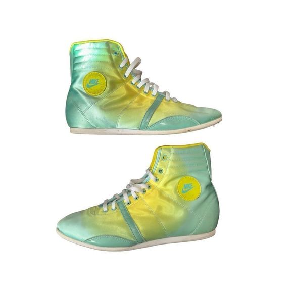 Nike Hijack Mid Green/Yellow Shoes - Picture 1 of 6